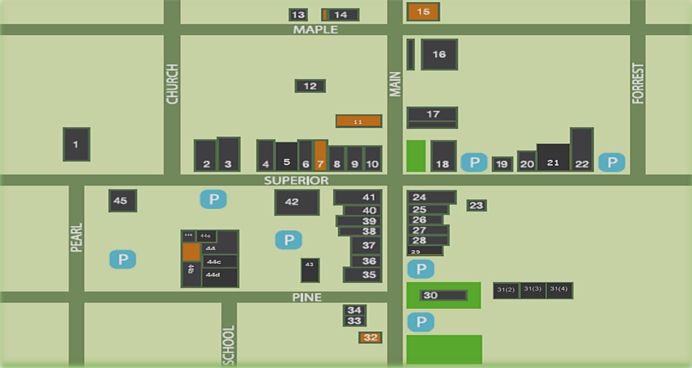 Downtown Map City of Wayland